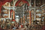 Giovanni Paolo Pannini Picture Gallery with Views of Modern Rome Norge oil painting reproduction